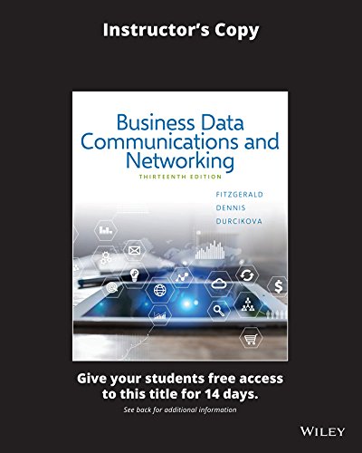 Business Data Communications and Networking