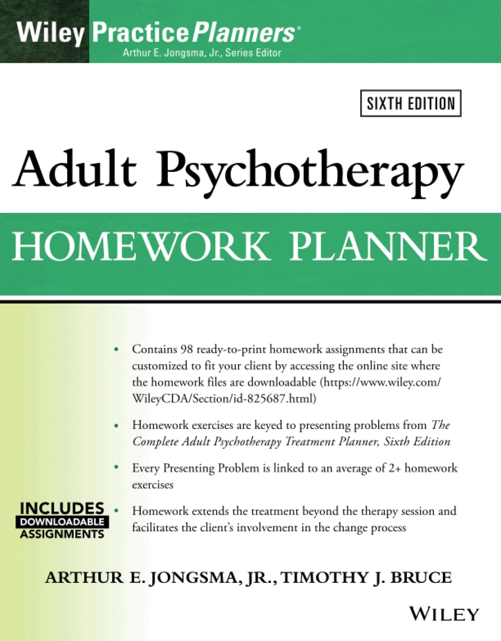 Adult Psychotherapy Homework Planner (6th Edition)
