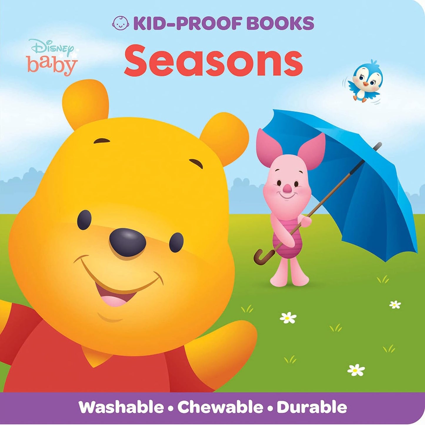 Baby Disney Winnie the Pooh - Seasons - Kid-Proof Books - Washable, Chewable, and Durable