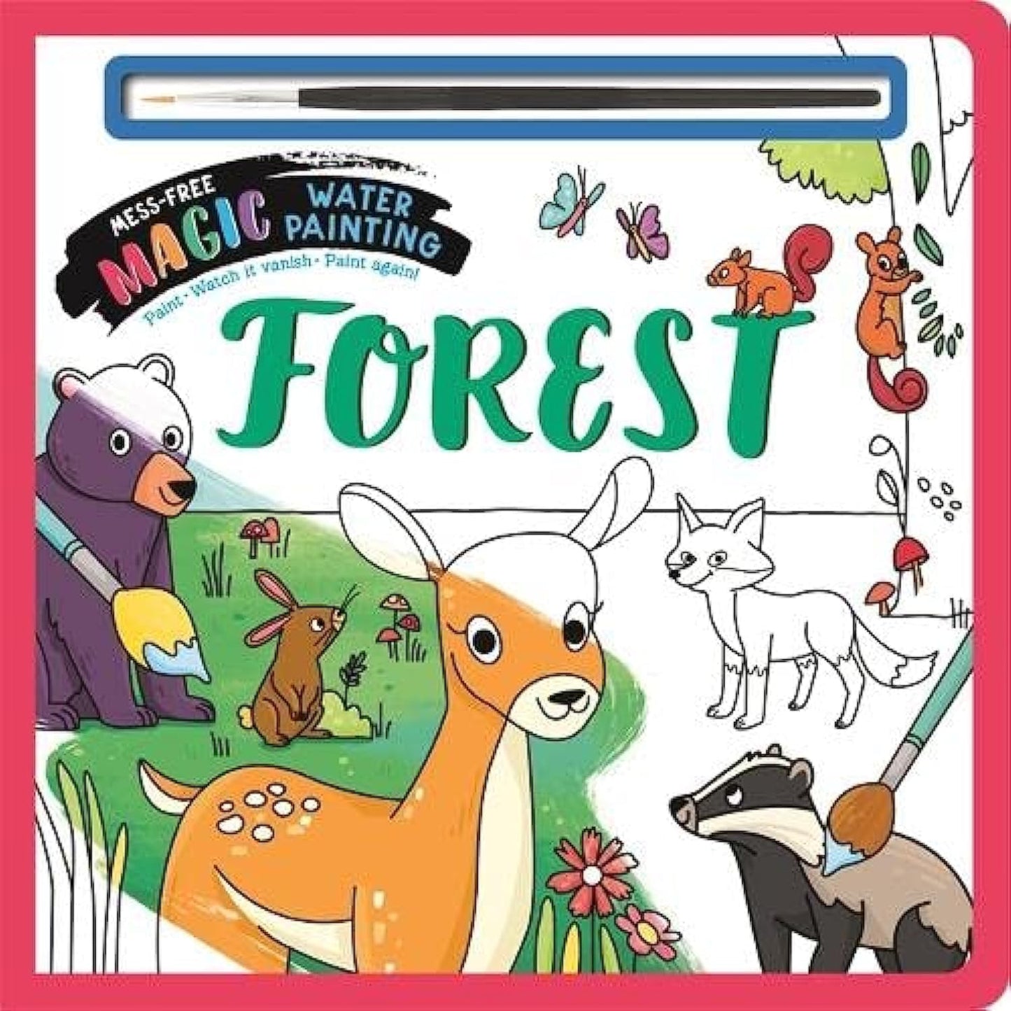 Mess-Free Magic Water Painting: Forest