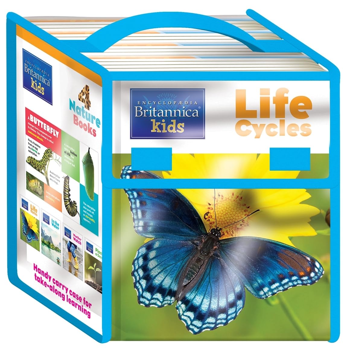 Encyclopaedia Britannica - Nature and Science Board Book Set - 4 Books Included - Life Cycles, Watching the Weather, In the Water, and Plant a Seed