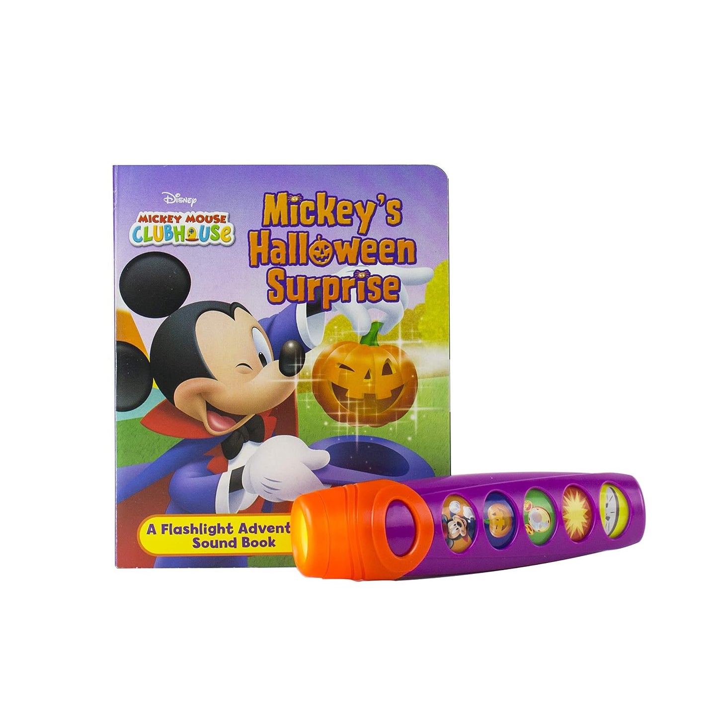 Disney Junior Mickey Mouse Clubhouse: Mickey's Halloween Surprise Book and 5-Sound Flashlight Set