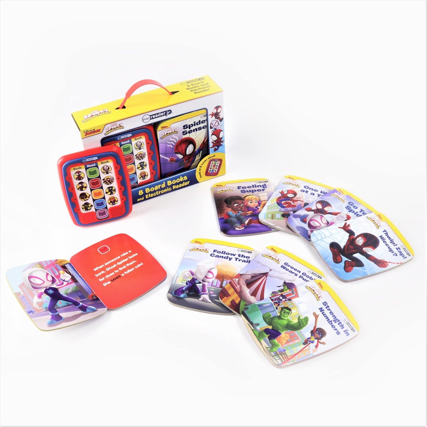 Marvel Spidey and His Amazing Friends: Me Reader Jr 8 Board Books and Electronic Reader Sound Book Set