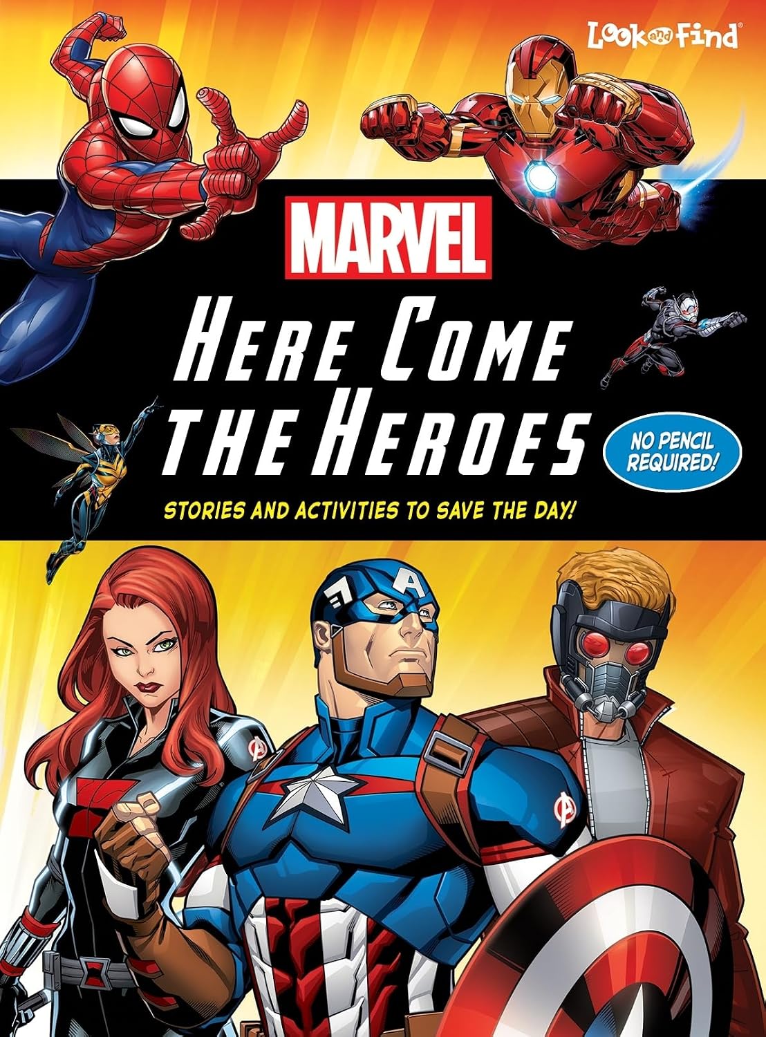 Marvel Spider-man, Avengers, Guardians of the Galaxy and More! - Here Come the Heroes Activity Book - Stories and Activities Save the Day!