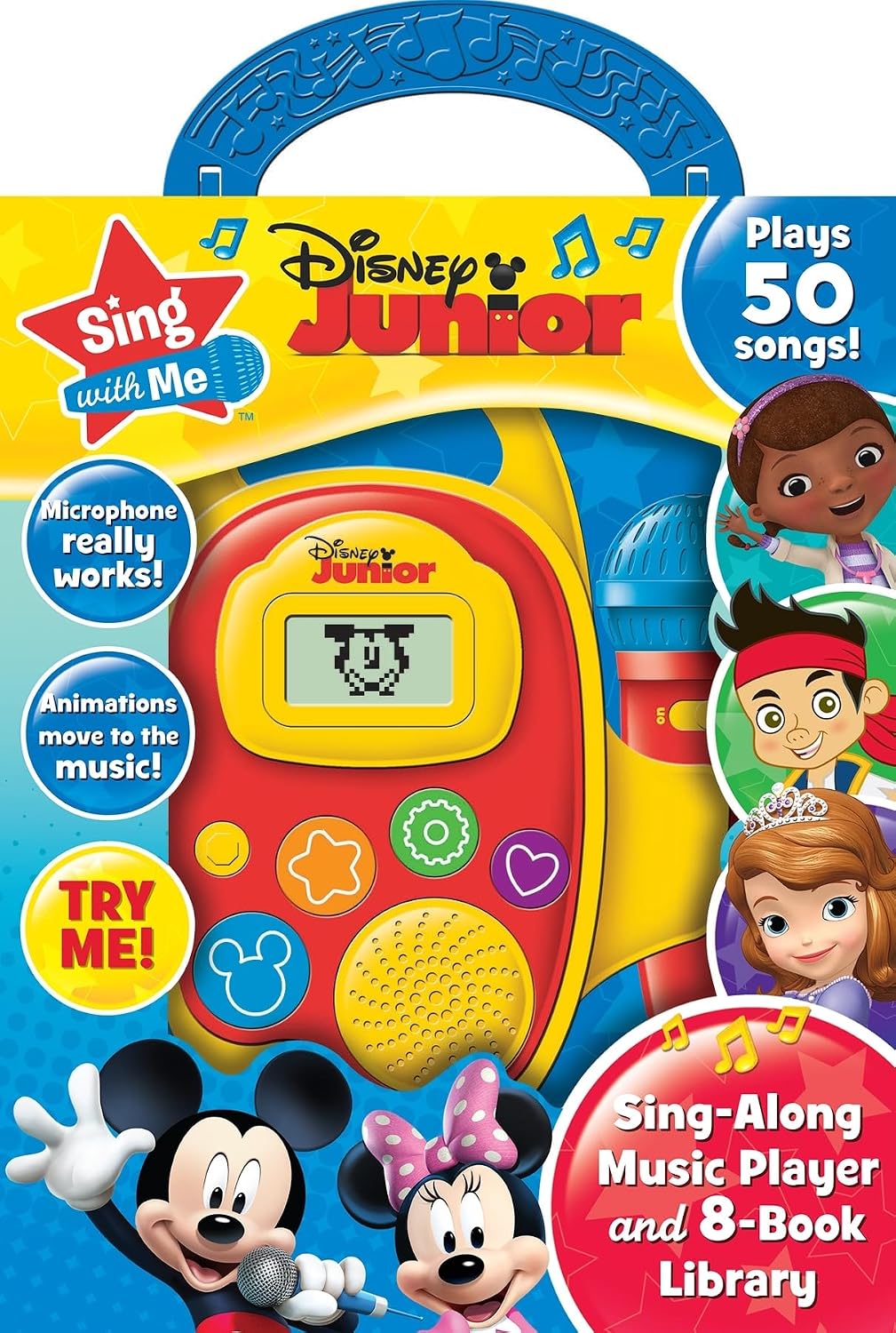 Disney Junior Mickey, Minnie, and More! - Sing with Me Sing-Along Music Player and 8-Book Library