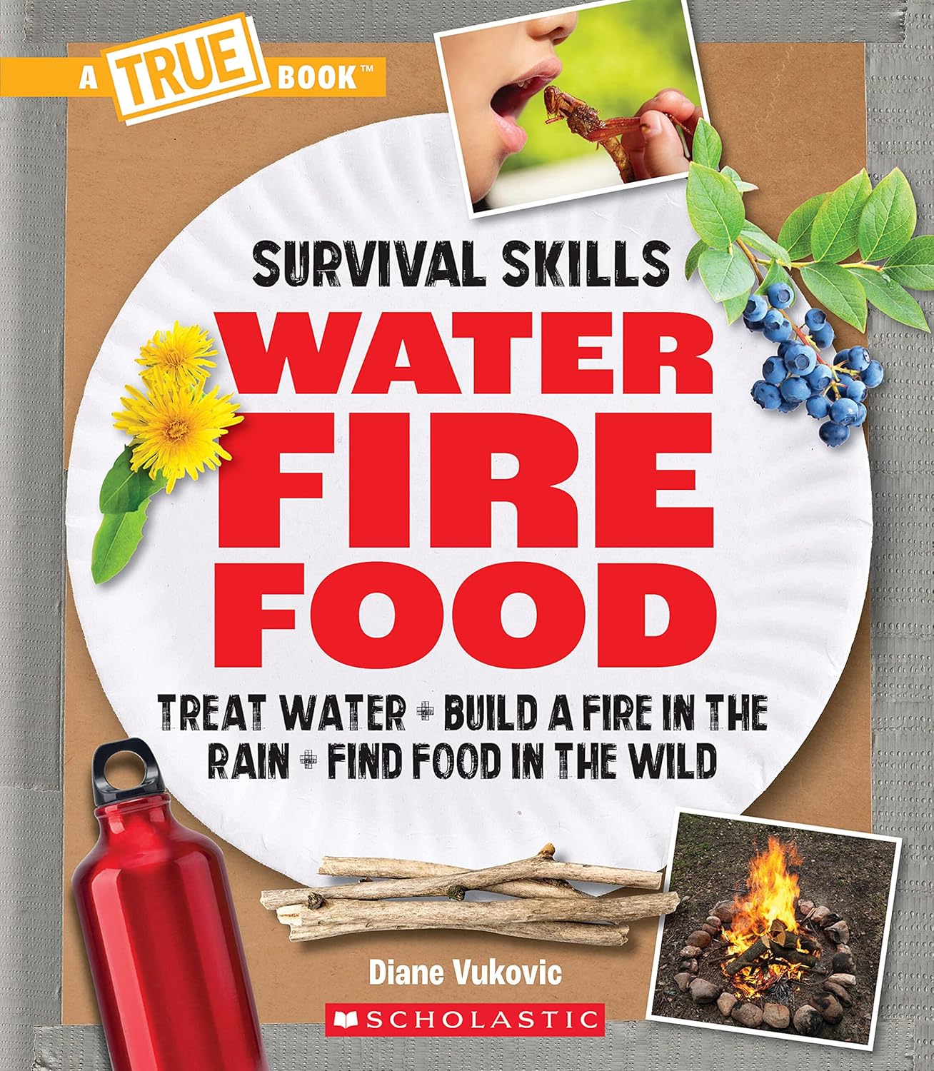Water, Fire, Food: Treat Water, Build a Fire in the Rain, Find Food in the Wild