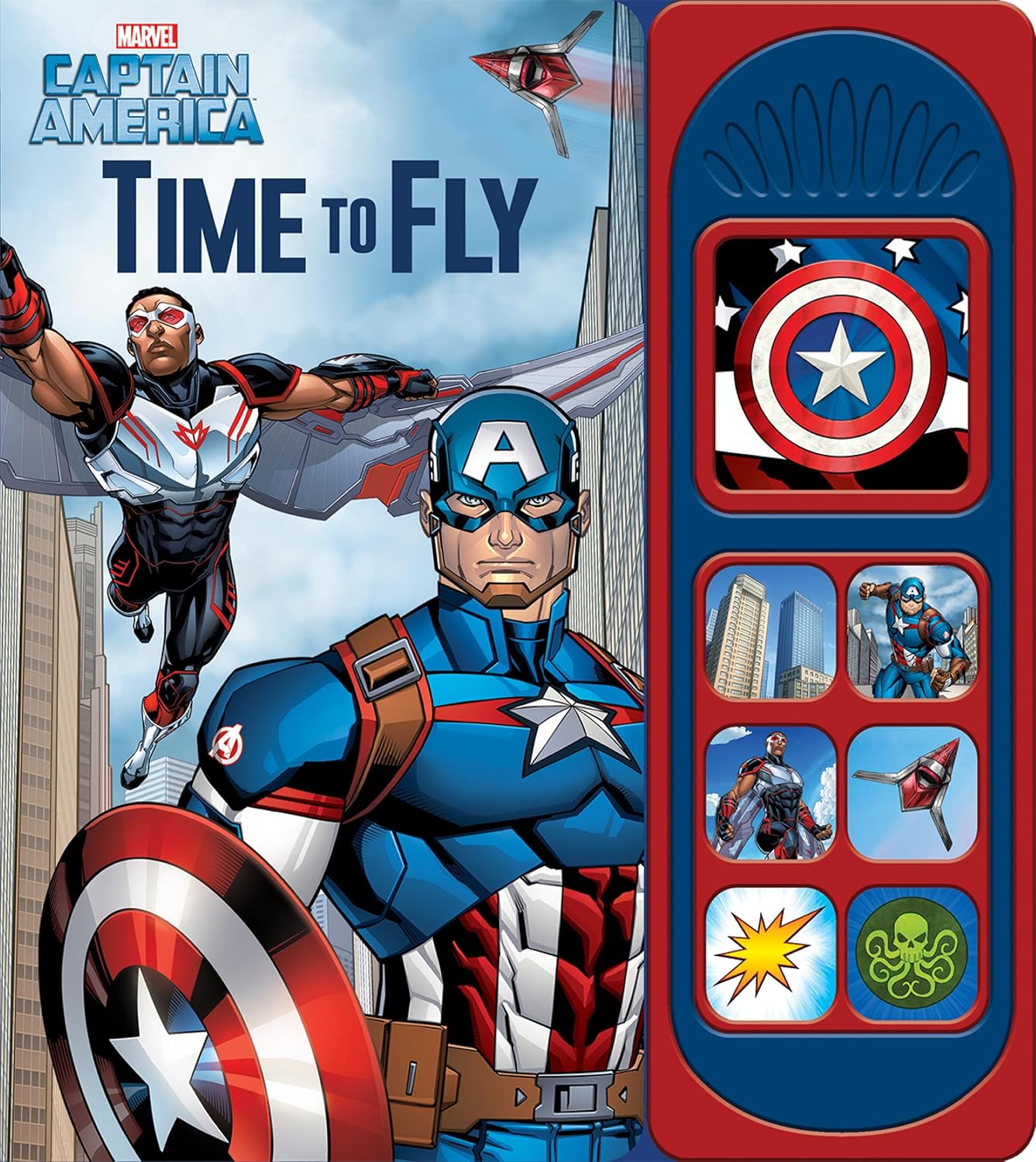 Marvel Captain America and The Falcon - Time to Fly 7-Button Sound Book