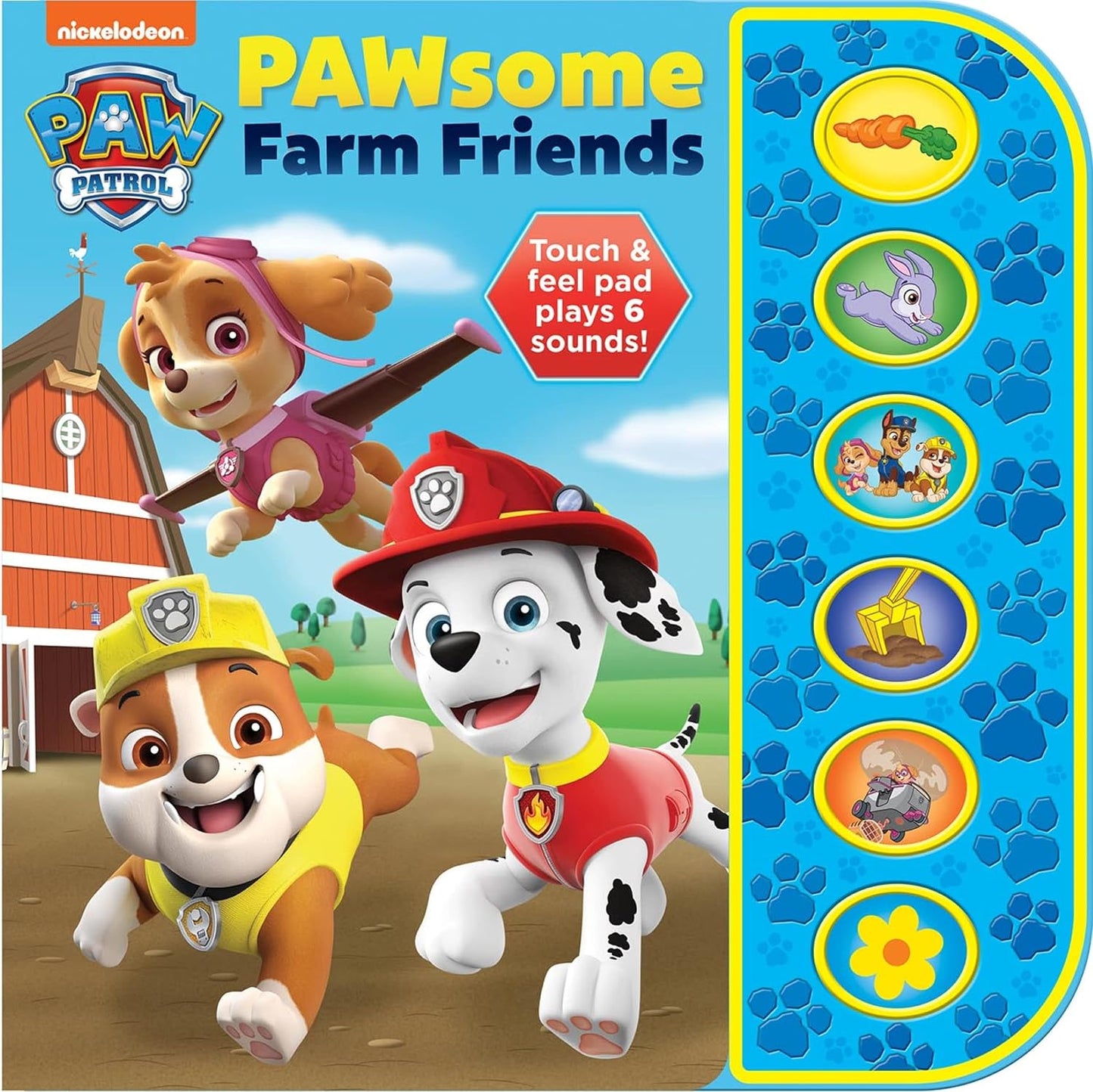 Nick Jr. PAW Patrol - PAWsome Farm Friends - Touch & Feel Textured Sound Pad for Tactile Play
