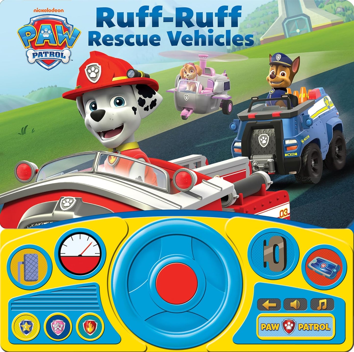 Steering Wheel Book: PAW Patrol Ruff-Ruff Rescue Vehicles