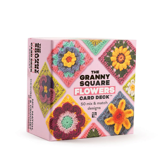The Granny Square Flowers Card Deck (TM): 50 Mix and Match Designs