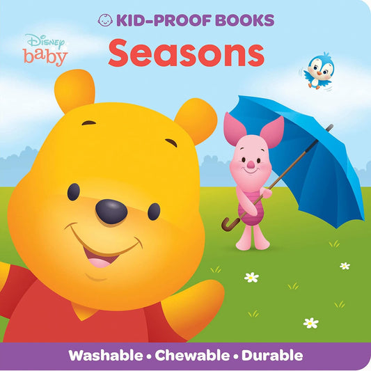 Baby Disney Winnie the Pooh - Seasons - Kid-Proof Books - Washable, Chewable, and Durable