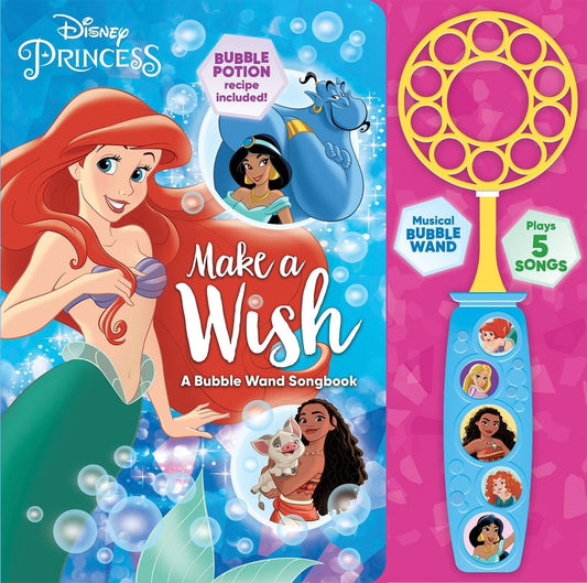 Disney Princess Sound Book - Make a Wish Bubble Wand Songbook