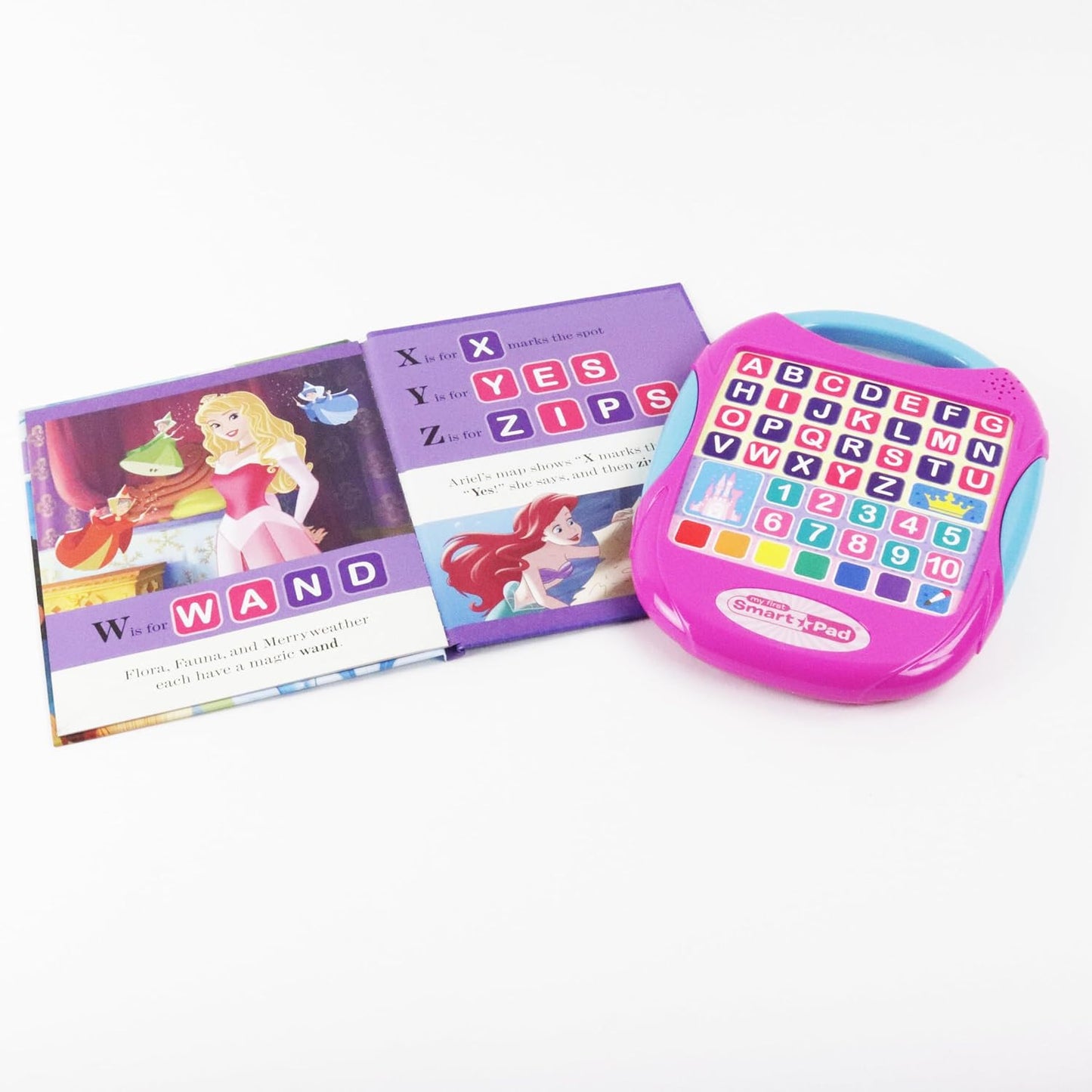 Disney Princess Moana, Cinderella, Rapunzel, and More! - My First Smart Pad Library - 8-Books and Interactive Activity Pad Sound Book Set