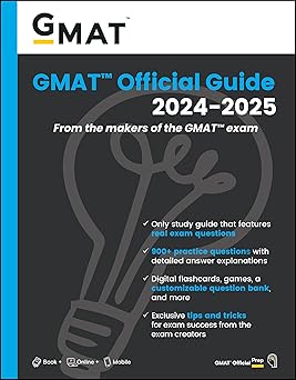 GMAT Official Guide 2024-2025: Book + Online Question Bank