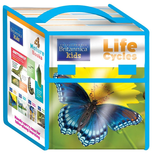 Encyclopaedia Britannica - Nature and Science Board Book Set - 4 Books Included - Life Cycles, Watching the Weather, In the Water, and Plant a Seed