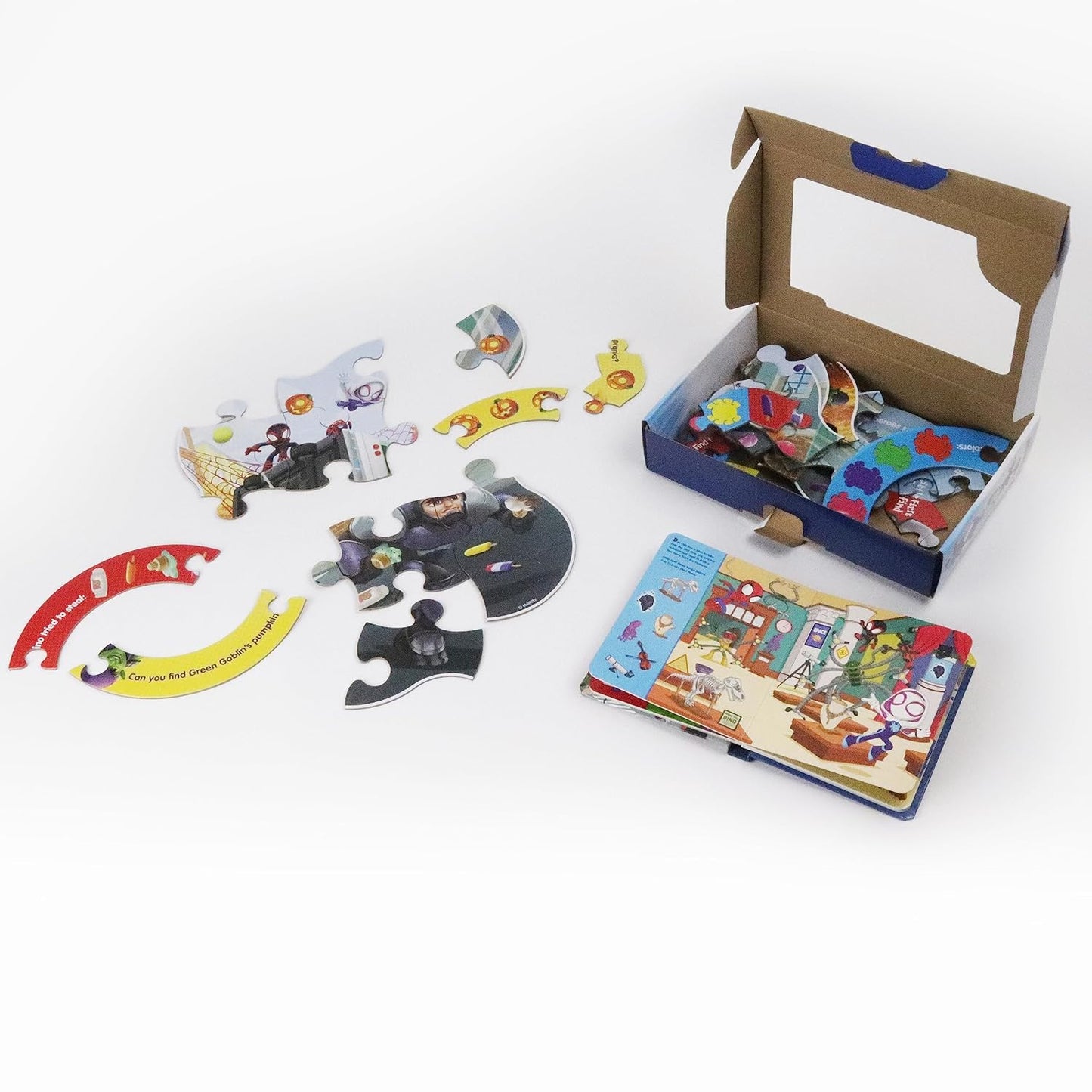 Disney Junior Marvel Spidey and His Amazing Friends - Little First Look and Find Activity Book & Interactive Puzzle Toy Set