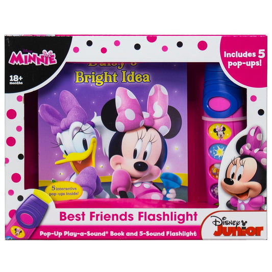 Disney Minnie Mouse - Best Friends Pop-Up Sound Board Book and Sound Flashlight Toy