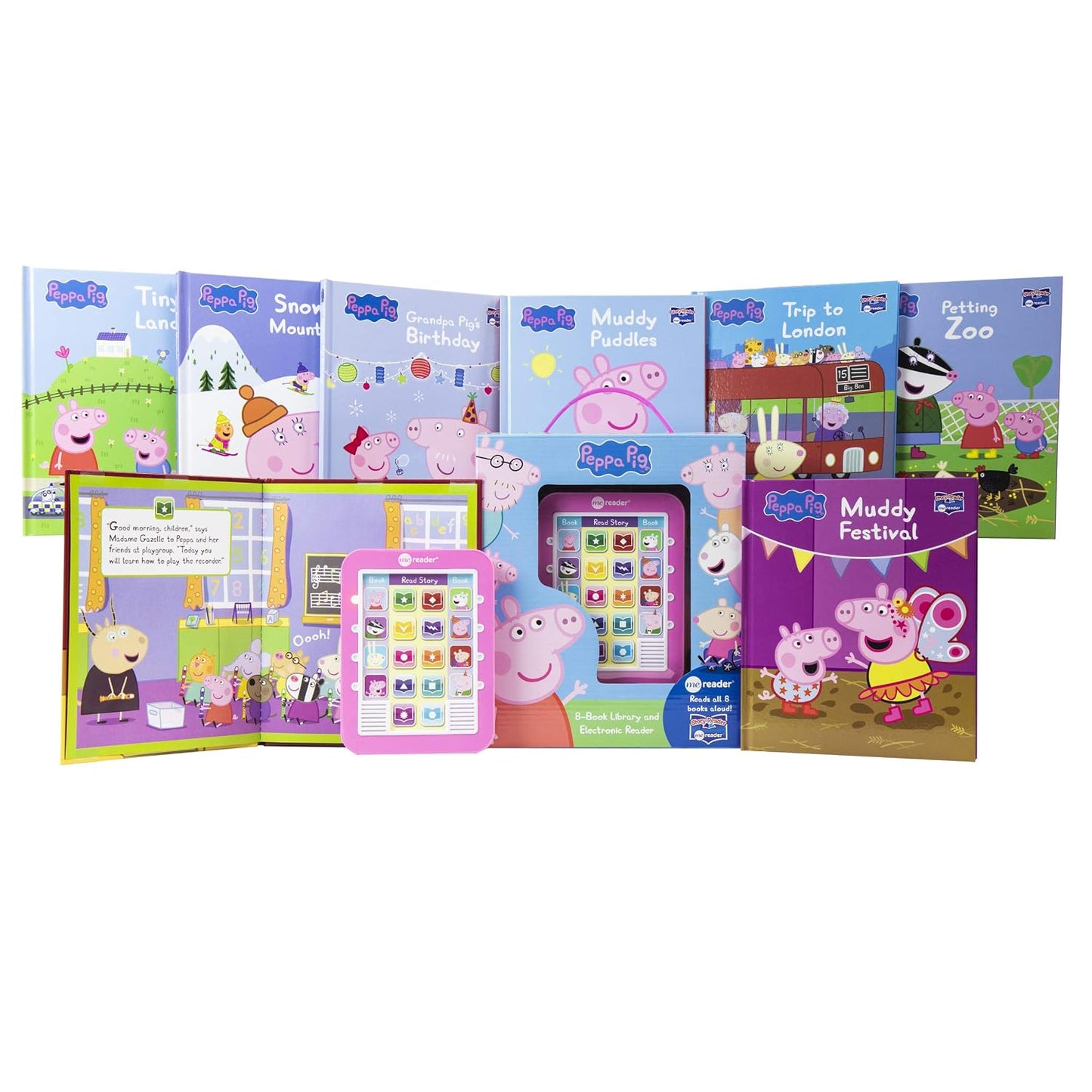 Peppa Pig: Me Reader 8-Book Library and Electronic Reader Sound Book Set