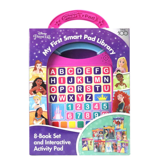 Disney Princess Moana, Cinderella, Rapunzel, and More! - My First Smart Pad Library - 8-Books and Interactive Activity Pad Sound Book Set