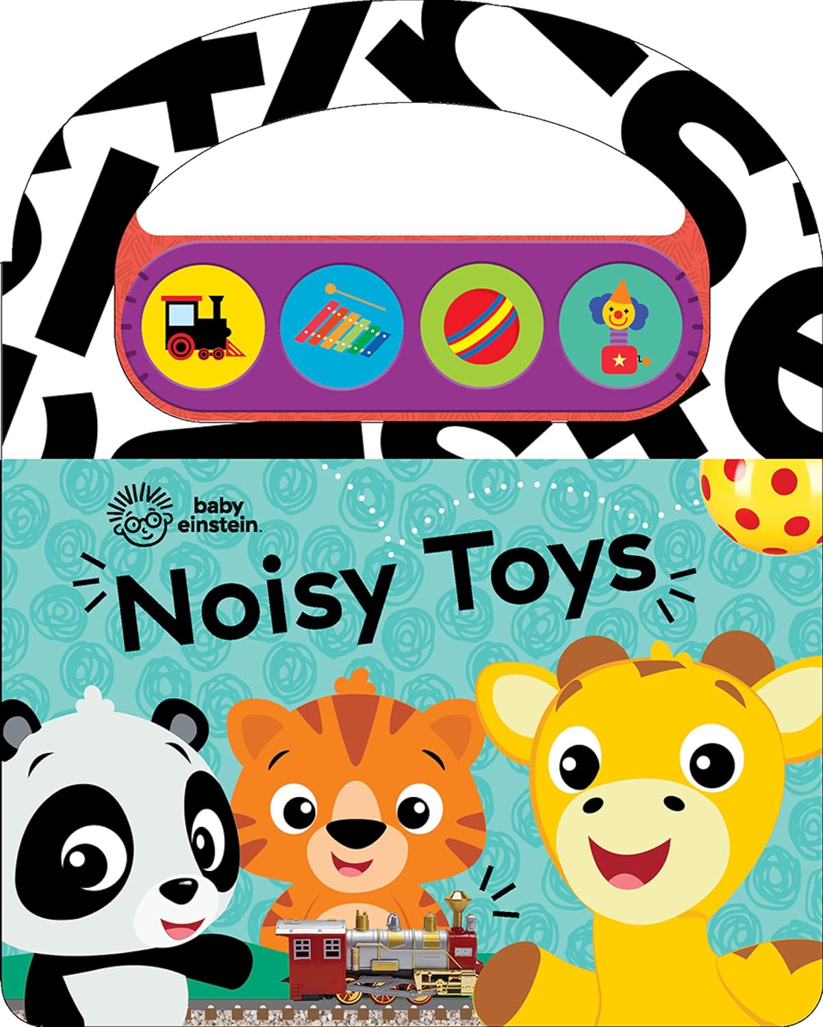 Baby Einstein - Noisy Toys Sound Book - Carry Along Book with Handle