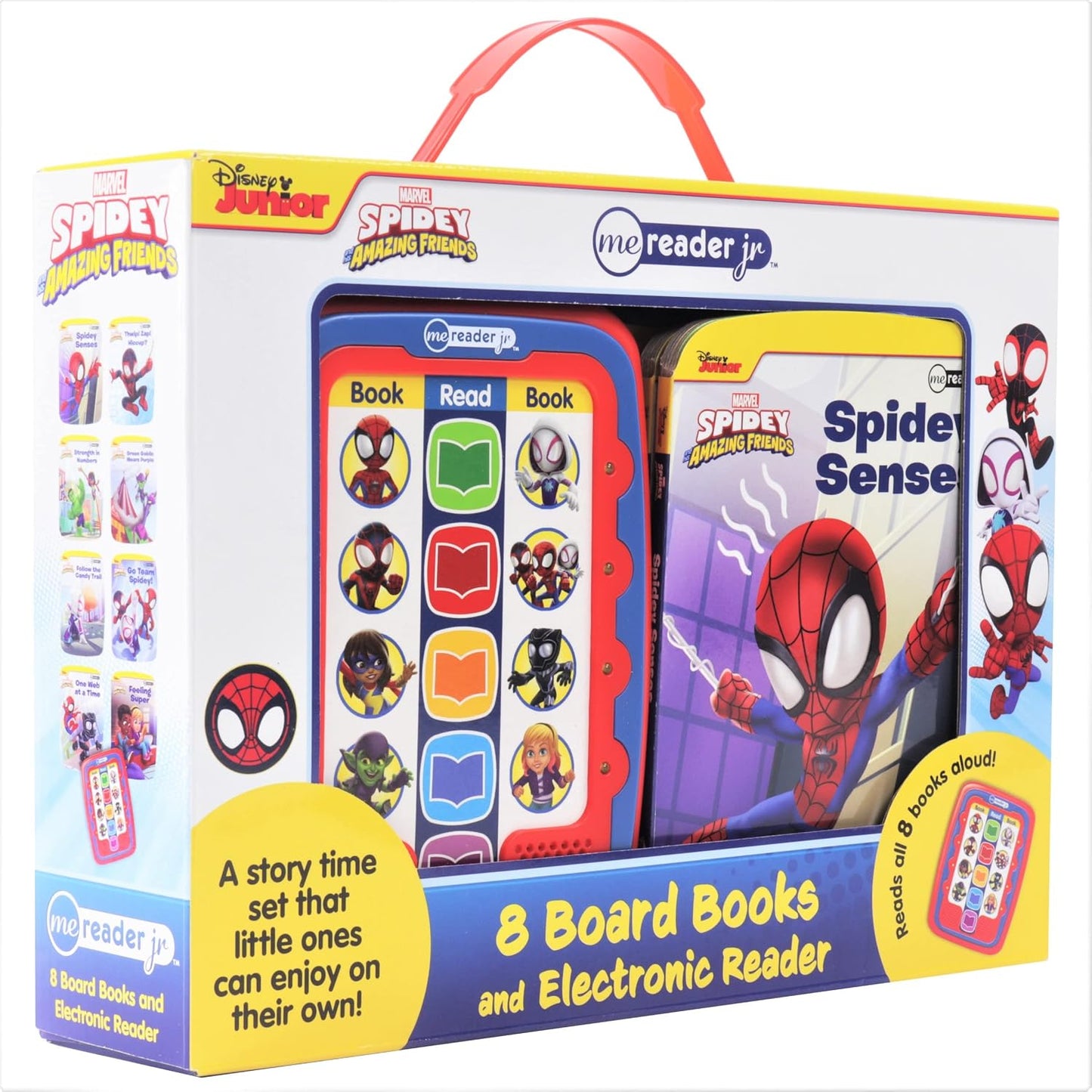 Marvel Spidey and His Amazing Friends: Me Reader Jr 8 Board Books and Electronic Reader Sound Book Set