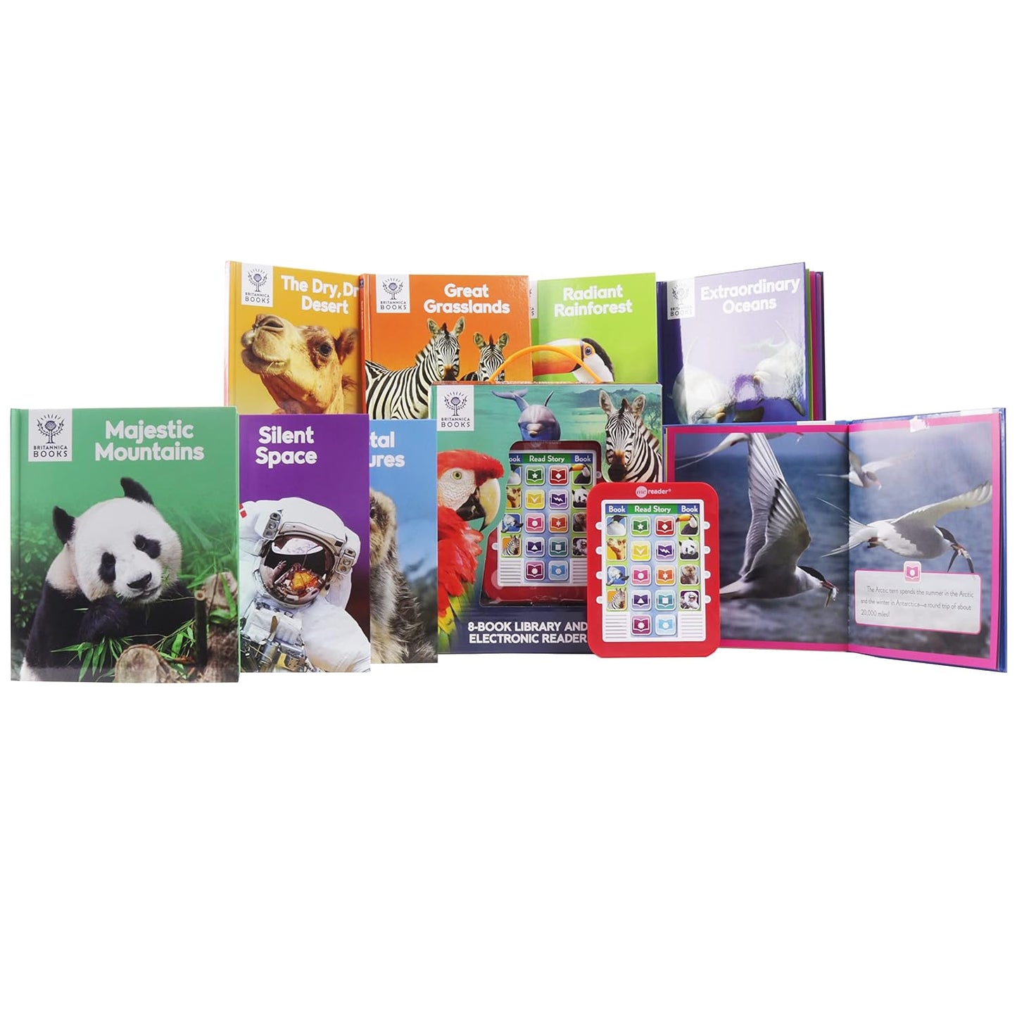 Encyclopedia Britannica Kids - Me Reader Electronic Reader and 8 Sound Book Library