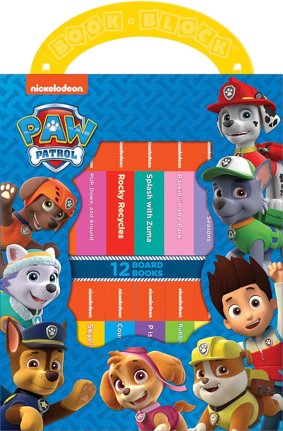 Nickelodeon Paw Patrol Chase, Skye, Marshall, and More! - My First Library Board Book Block 12-Book Set