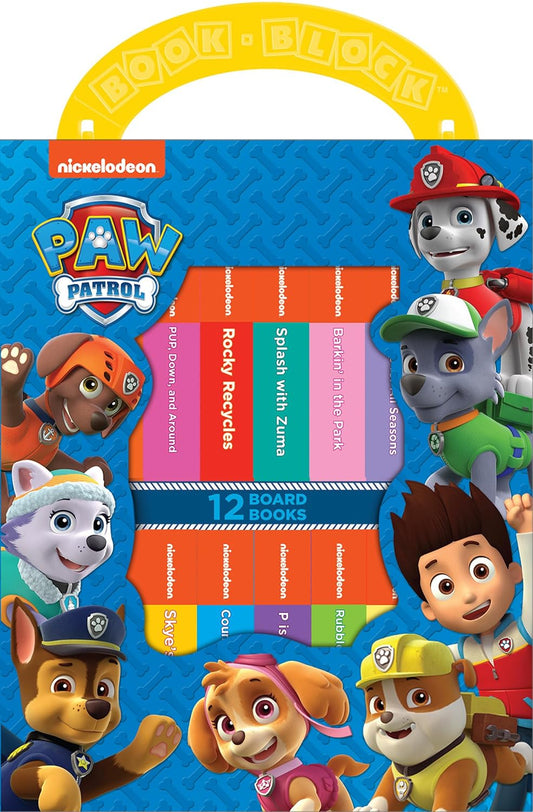 Nickelodeon Paw Patrol Chase, Skye, Marshall, and More! - My First Library Board Book Block 12-Book Set