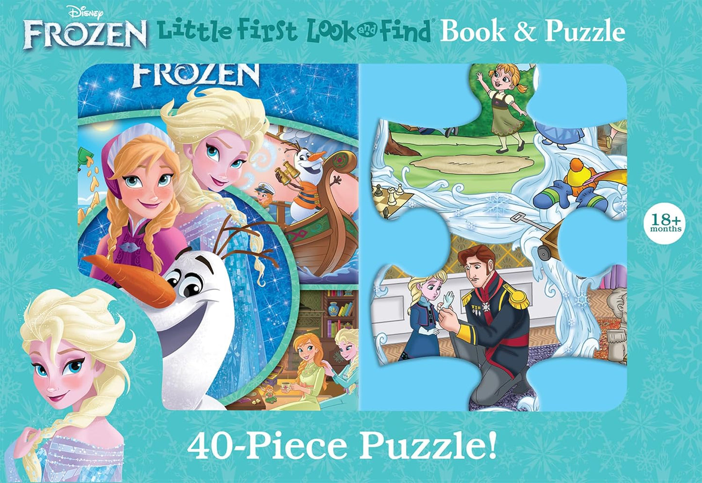 Disney Frozen - Little First Look and Find Activity Book and 40-Piece Puzzle