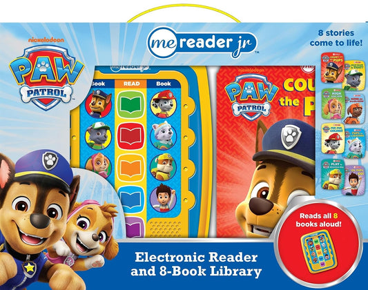 Nickelodeon PAW Patrol Chase, Skye, Marshall, and More! - Electronic Me Reader Jr. 8 Sound Book Library