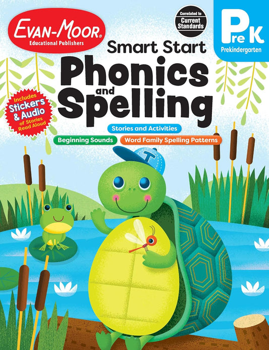 Smart Start: Phonics and Spelling Grade Prek Workbook