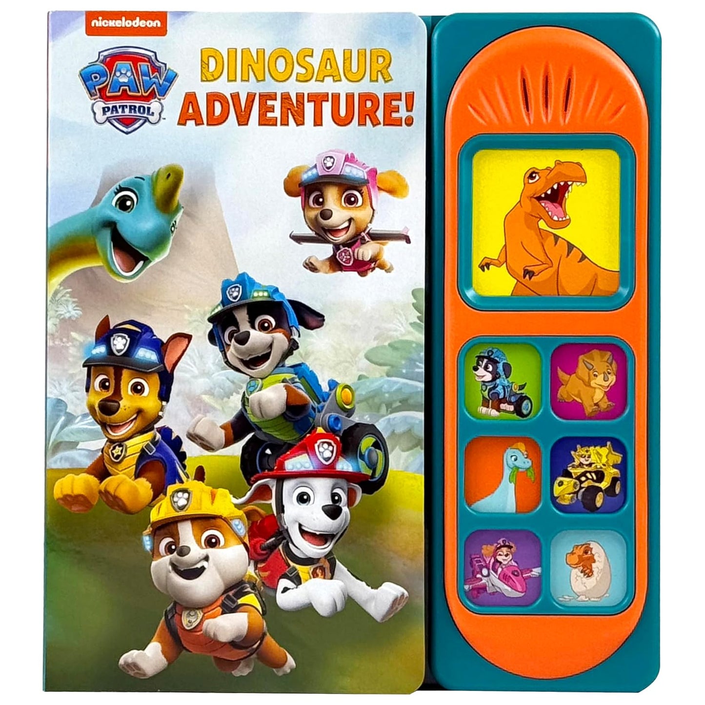 Nickelodeon Paw Patrol Chase, Skye, Marshall, and More! - Dinosaur Adventure! 7- Button Sound Book