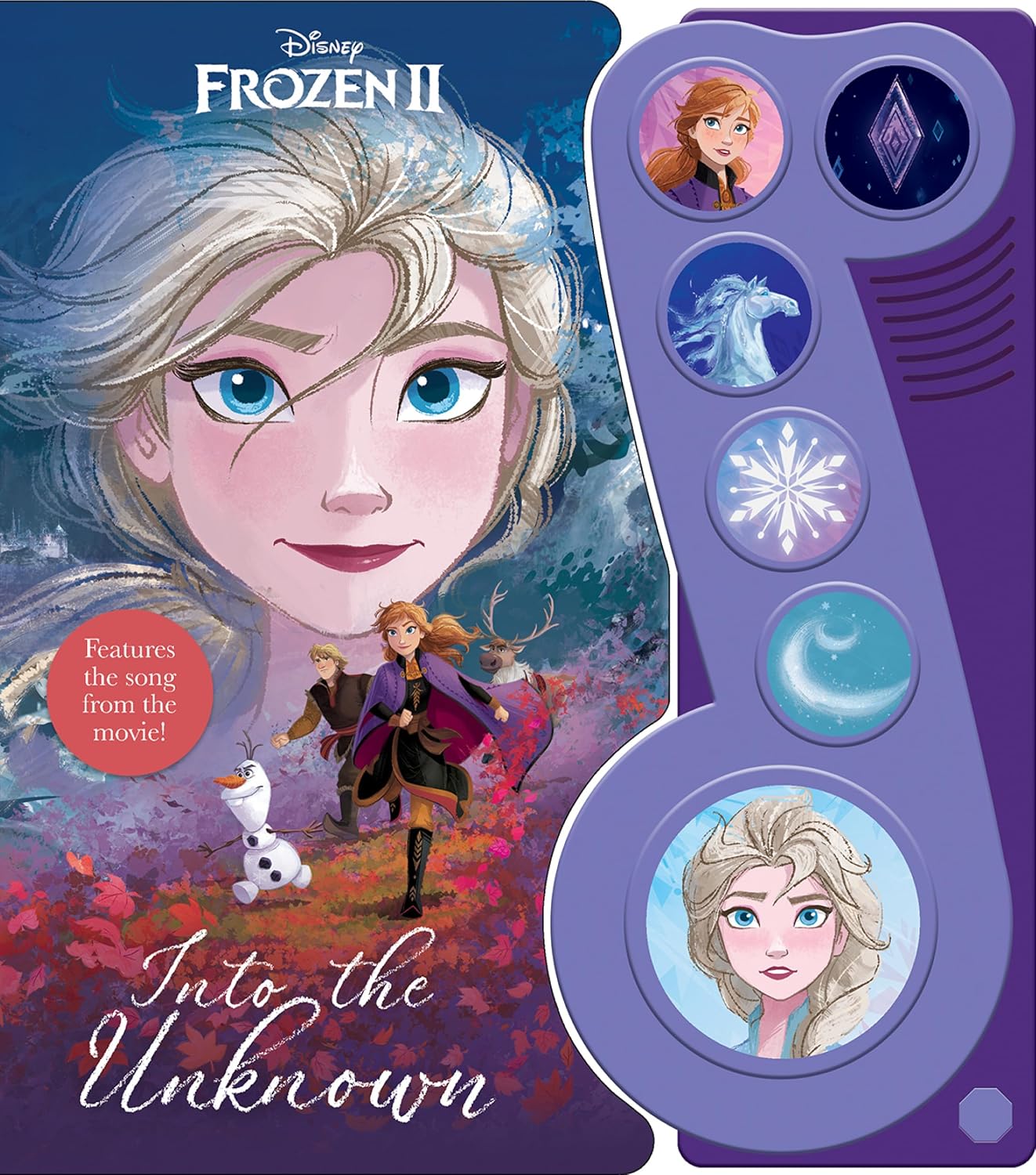 Disney Frozen 2 Elsa, Anna, Olaf, and More! - Into the Unknown Little Music Note Sound Book