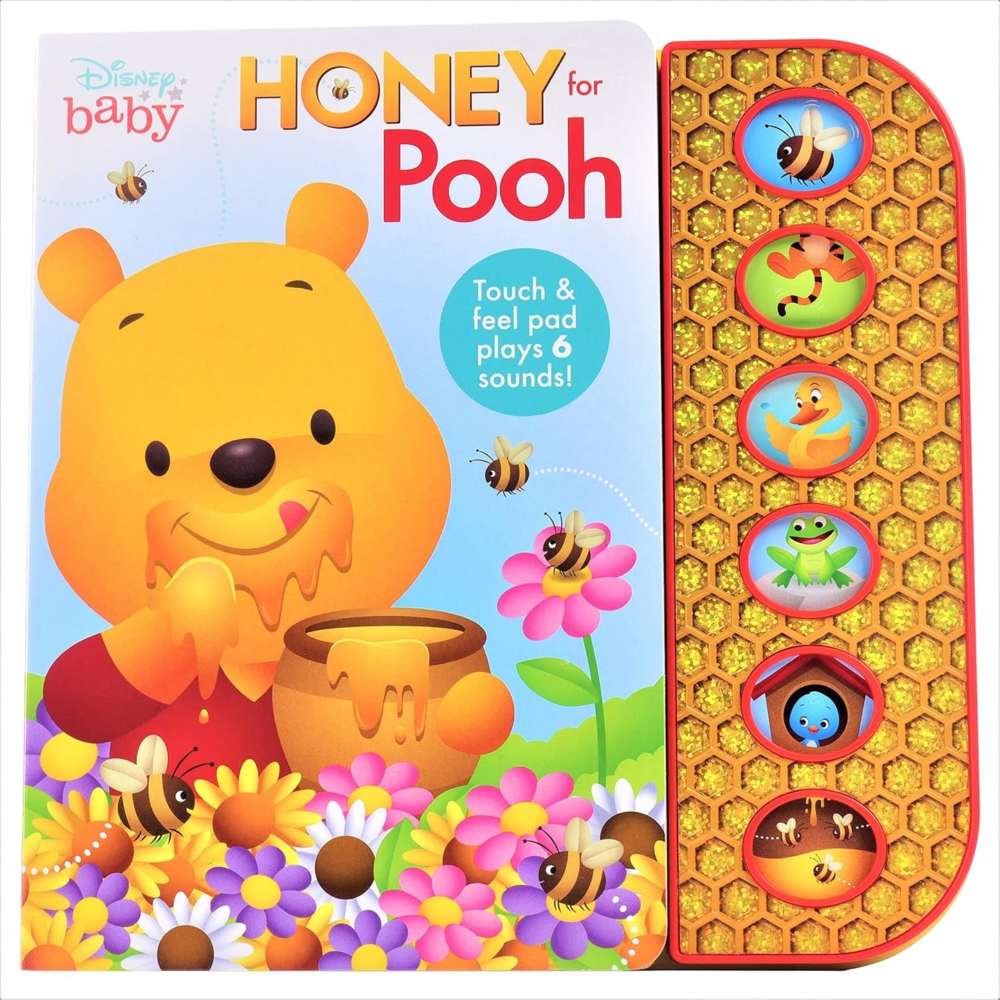 Disney Winnie the Pooh - Honey for Pooh- Touch & Feel Textured Sound Pad for Tactile Play