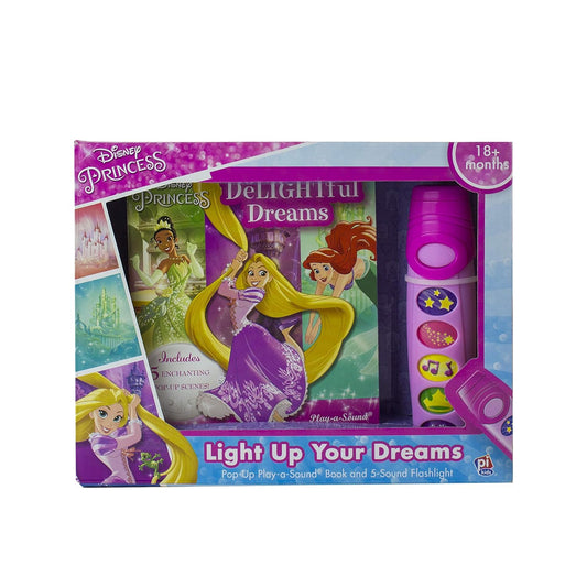 Disney Princess: Light Up Your Dreams Pop-Up Play-a-Sound Book and 5-Sound Flashlight Set