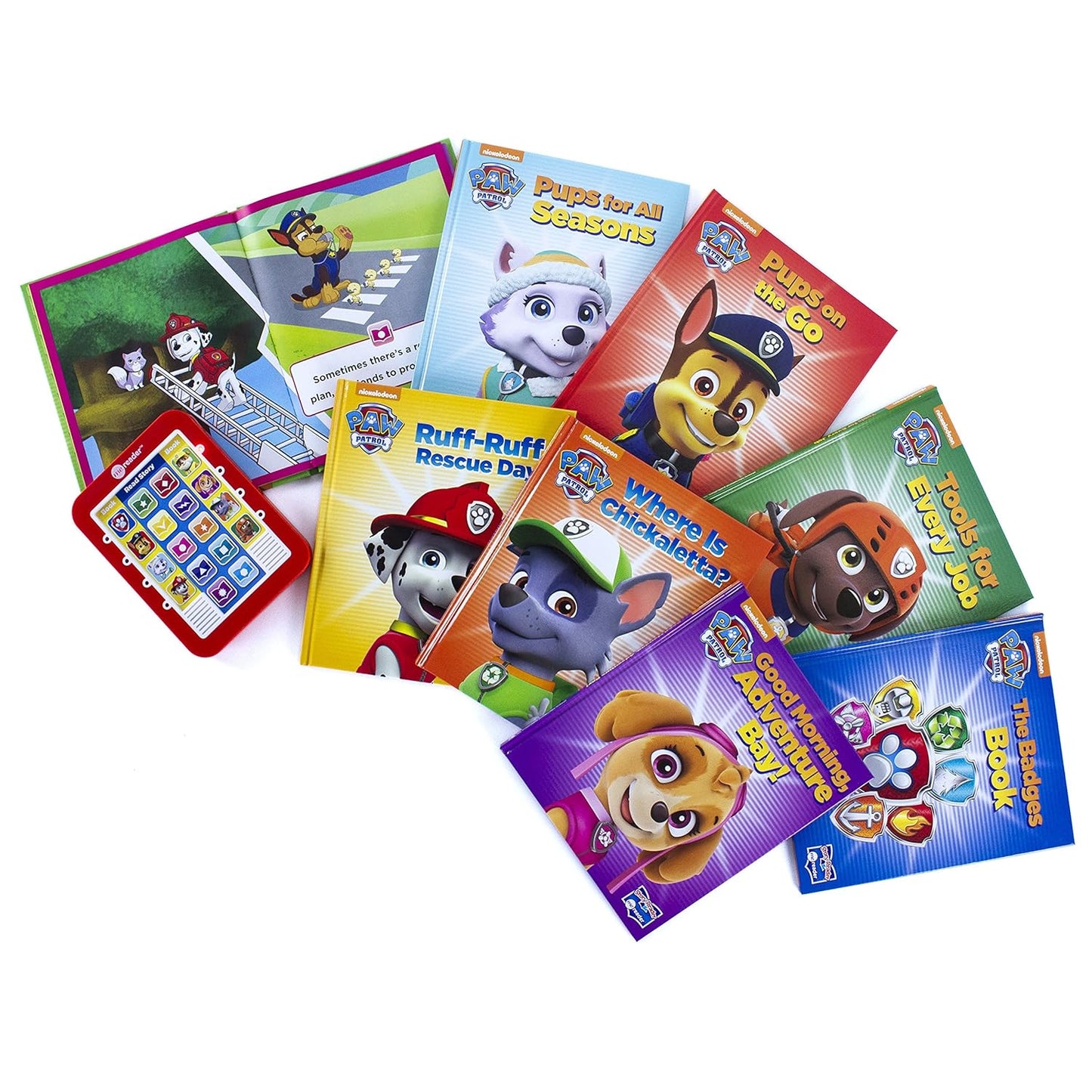 Nickelodeon Paw Patrol Chase, Skye, Marshall, and More! - Me Reader Electronic Reader and 8 Sound Book Library